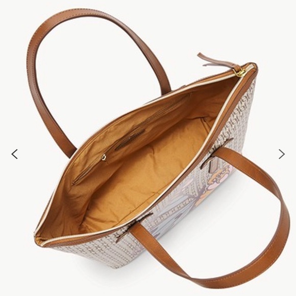 💵 SOLD 💵 FOSSIL Felicity Tote Butterfly Signature PVC Bag - Picture 3 of 3